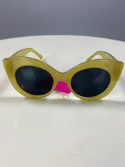 SUNGLASSES {Days In The Shade} Yellow Sunglasses w/Pearl