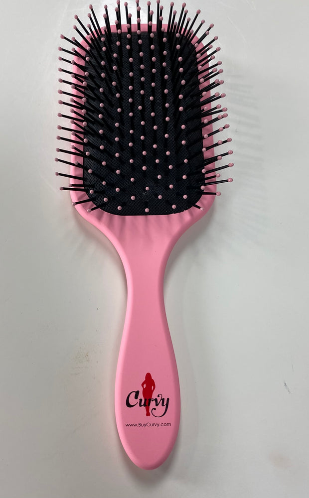 ACCESSORIES {Curvy Brush} Pink Detangler Paddle Brush