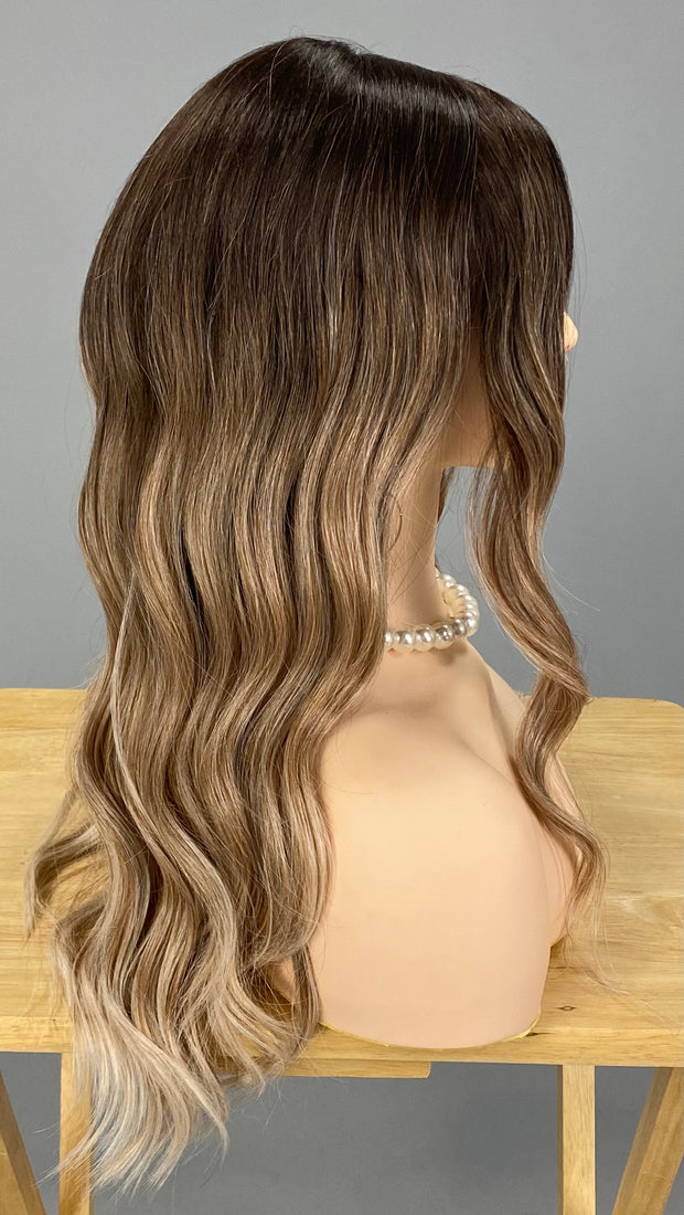 "Maxwella 22" (Peach Bellini) BALAYAGE Belle Tress Luxury Wig