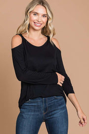 34 OS {A New Twist} Black Twist Shoulder Top PLUS SIZE 1X 2X 3X