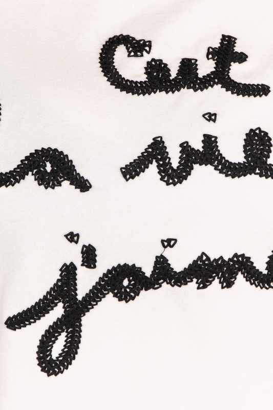 GT-L {That Is The Life I Love} Ivory Sweatshirt Black Stitching SALE!!!