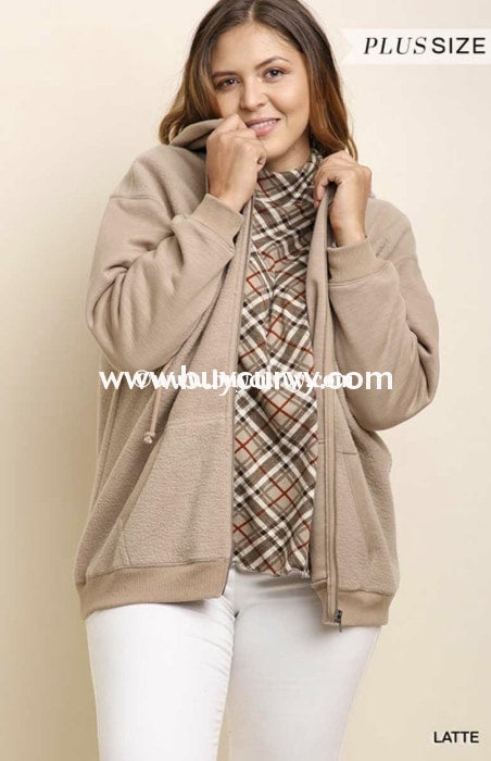 OT-T "UMGEE" Tan Fleece Jacket with Zipper & Hood SALE!!!