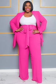 18 SET {Downtown Dazzle} Pink Lapel Blazer Pants Set EXTENDED PLUS SIZE 4X