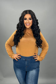 12 OR 56 SLS-D {Admiring Style} Coffee High Neck Top SALE!!! PLUS SIZE 1X 2X 3X