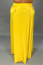 BT-99 {Be Honest With Me} Mustard Maxi Skirt PLUS SIZE 1X