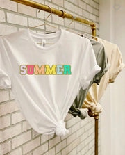 87 GT-O {Summer Is Here} Ivory  "SUMMER" Graphic Tee PLUS SIZE 3X