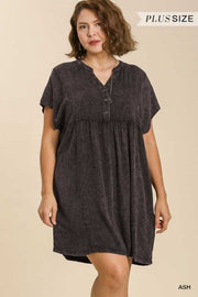 31 SSS {Simply Loved} Umgee Ash Black Babydoll Dress PLUS SIZE XL 1X 2X