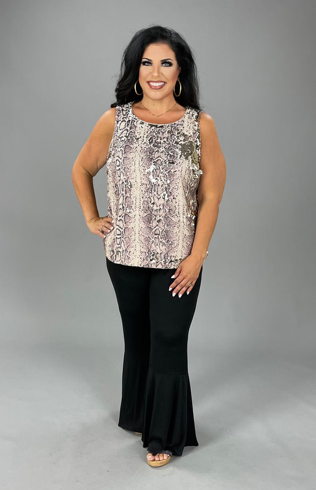 SV-A/M-109 {INC} Flippy Sequin Embossed Top SALE!!! Retail $89.50!