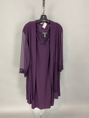 93-SQ {R&M Richards} Purple 2pc. Semi-Formal Dress