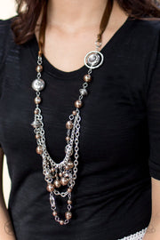 PAPARAZZI (210) {All The Trimmings} Necklace & Earrings