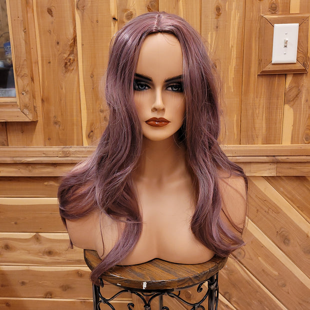 {Mercy} Lavender Long Straight Wig