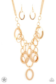 PAPARAZZI (292) {A Golden Spell} Necklace & Earrings