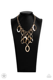 PAPARAZZI (292) {A Golden Spell} Necklace & Earrings