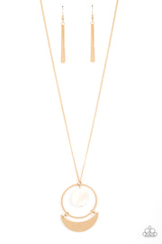 PAPARAZZI (445) {Moonlight Sailing} Gold Necklace