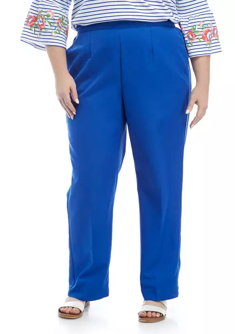 BT-G   M-109  {Alfred Dunner} Blue Pull-On Pants Retail $52.00 PLUS SIZE 22W