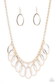 PAPARAZZI (574) {Double Oval-time} Necklace & Earrings