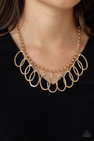 PAPARAZZI (574) {Double Oval-time} Necklace