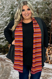 30 OT-Q {Fun On The Side} Charcoal Vest w/Red Striped Tie SALE!!  CURVY BRAND!!! EXTENDED PLUS SIZE 4X 5X 6X