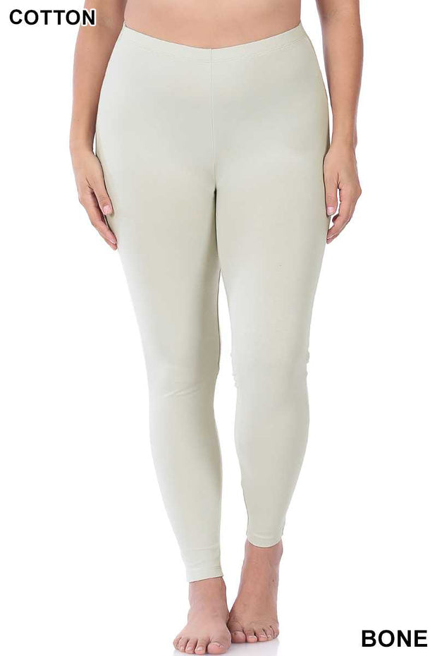 BT-99 {Ridiculously Comfortable} OFF-WHITE Leggings PLUS SIZE 1X