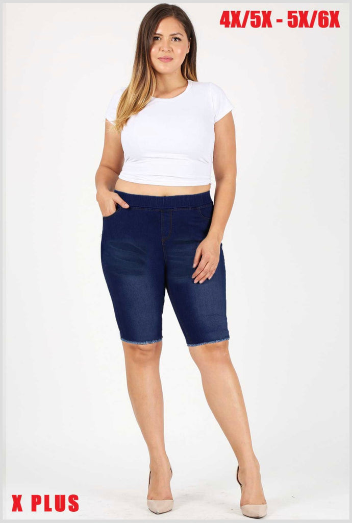 Plus Size m jeans by maurices™ Classic Curvy High Rise 8in Bermuda Short |  maurices