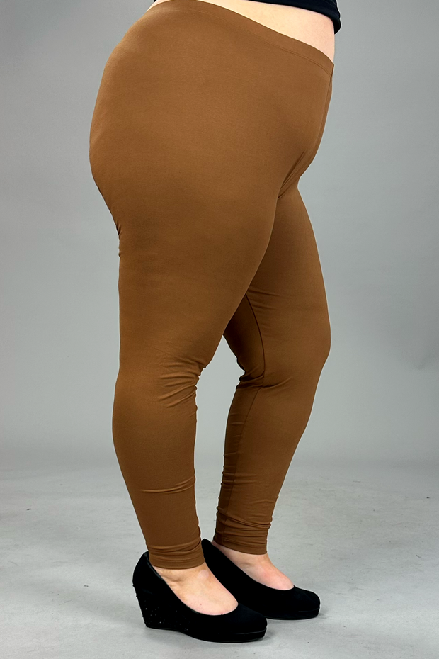 BT-99 {Leg Up} Deep Camel Microfiber Full Length Leggings PLUS SIZE 1X –  Curvy Boutique Plus Size Clothing