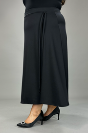 BT-M {Nothing Compares To You} Black Overlap Skirt