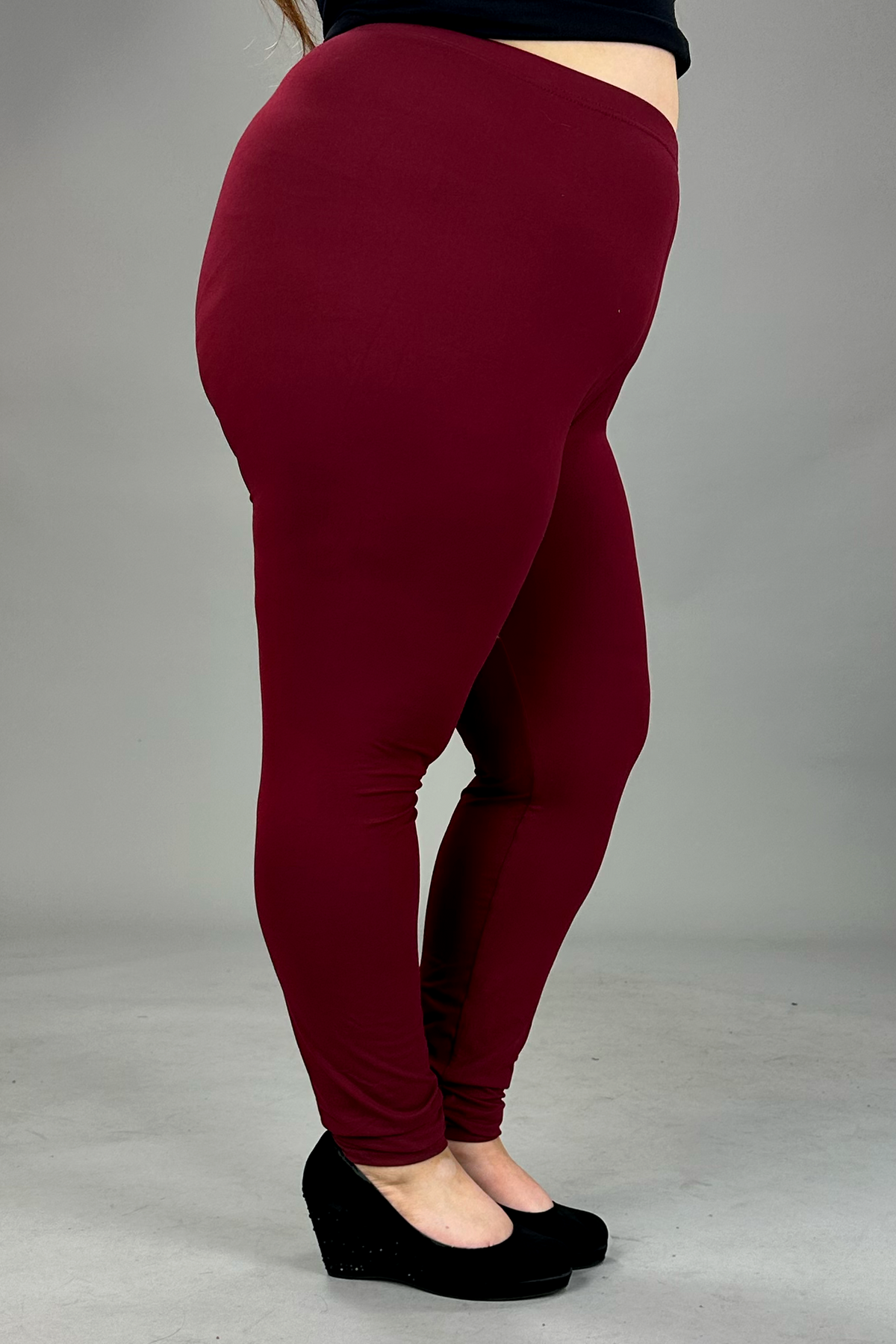 Leg 74 Pursuit Of Comfort Burgundy EXTENDED PLUS SIZE 3X 5X Curvy Boutique Plus Size Clothing