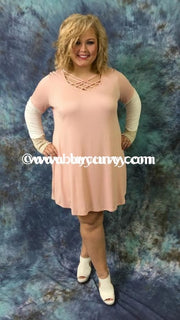 Cp-Oauditions Blush Pink With Corset Neckline Sale!! Contrast