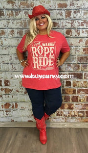 Gt-A I Just Wanna Rope And Ride T-Shirt Graphic