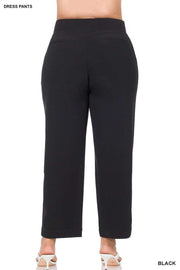 BT-99 {Superior Staple} Black Pants w/Pockets  PLUS SIZE 1X 2X 3X