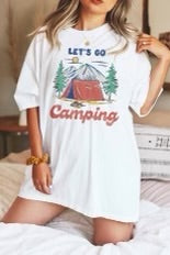 33 GT-C (Let's Go Camping) Ivory Graphic Tee PLUS SIZE 1X 2X 3X