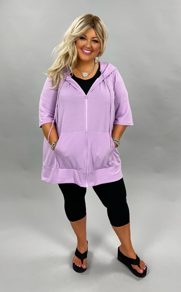 89 OT-G {Paint the Town} LILAC French Terry Hoodie CURVY BRAND!! EXTENDED PLUS SIZE 3X 4X 5X 6X