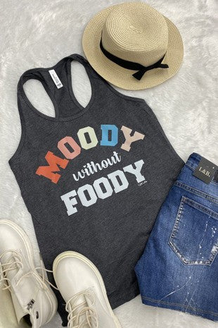 82 GT {Moody Without Foody} Charcoal Graphic Tank PLUS SIZE 2X