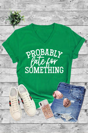 31 GT {Probably Late For Something} Green Graphic Tee PLUS SIZE XL 2X