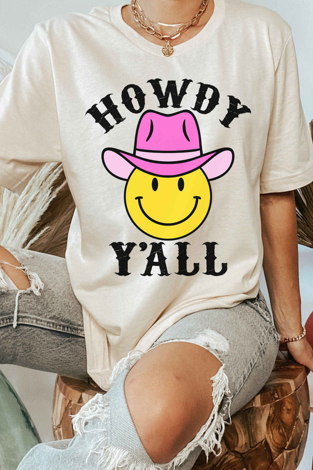99 GT {Howdy Y'all} Ivory Graphic Tee PLUS SIZE 1X 2X 3X