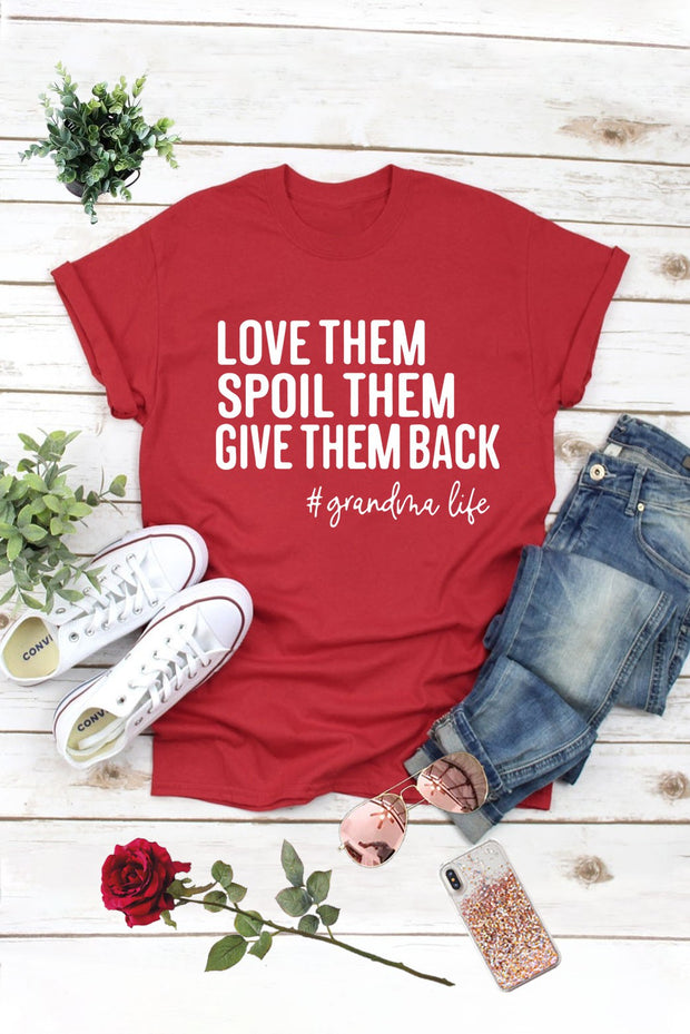 29 GT {Grandma Life} Red Graphic Tee PLUS SIZE 3X