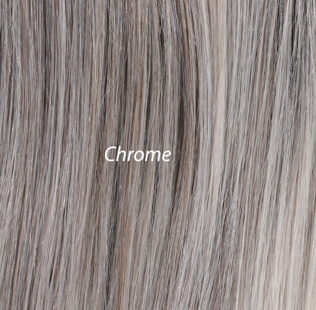 "Peppermint" (Chrome) Hand-Tied Luxury Wig