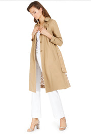 OT-A  M-109 {INC} Lace Back Trench  Coat Retail $159.50!