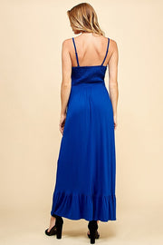 LD-R {My Best Choice} Royal Blue Smocked Top Maxi Dress PLUS SIZE XL 2X 3X