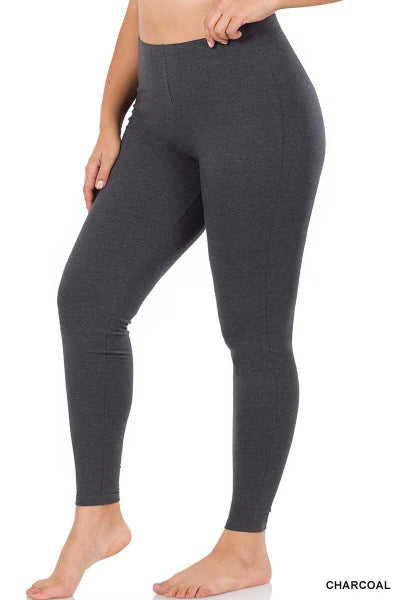 LEG-79 Black/Ivory Egyptian Microfiber Leggings – Curvy Boutique Plus Size  Clothing