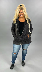 OT-G {Worth The Wait} Charcoal Grey Mineral Wash  PLUS SIZE 1X 2X 3X