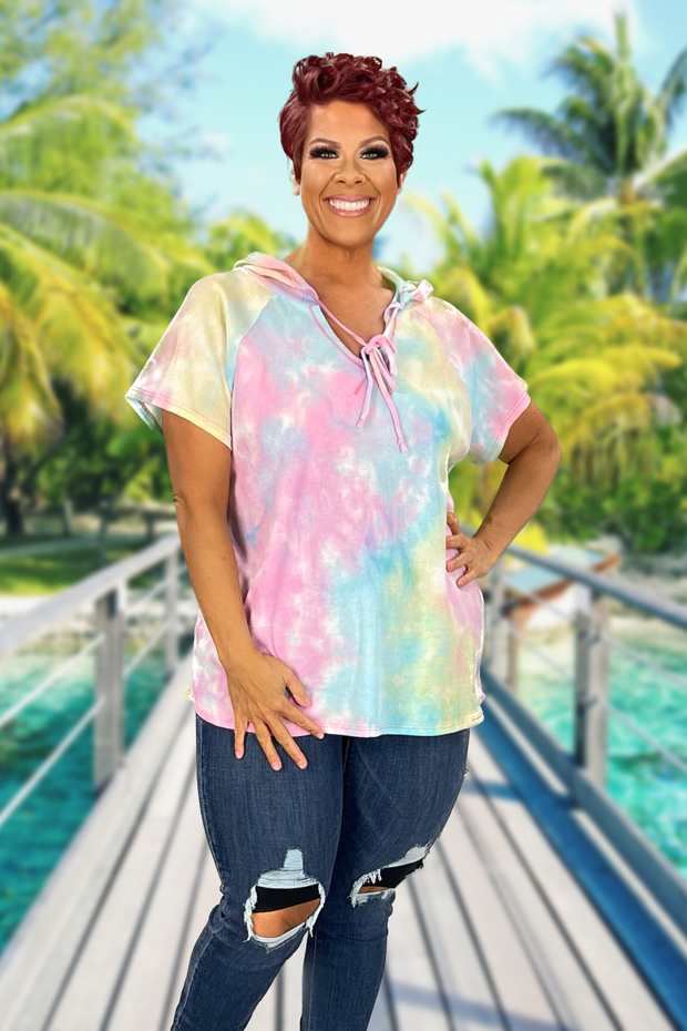 Plus tie dye hoodie sales