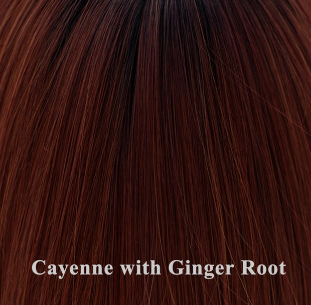 "Amaretto" (Cayenne with Ginger Root) Luxury Wig Curvy Boutique Plus