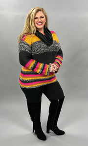 CP-P {Inside Edition} "UMGEE" Knit Cowl Neck Sweater
