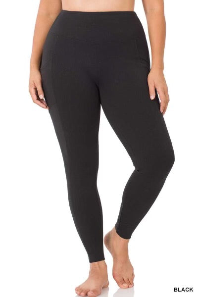 LEG-1 {Start Living} BLACK Yoga Leggings PLUS SIZE 1X 2X 3X – Curvy  Boutique Plus Size Clothing