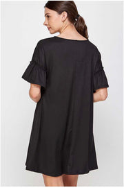72 SSS-C {Looking for Love} Black Dress W/V-Neck  SALE!!!!  Plus Size 1X 2X 3X