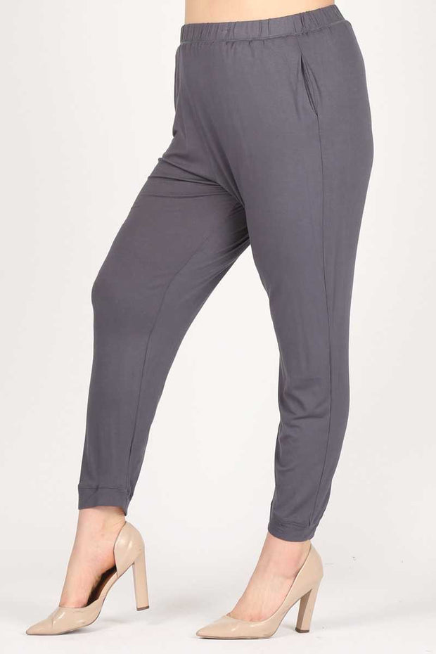 LEG-R {Forward Motion} Charcoal Joggers w/Pockets PLUS SIZE 1X 2X 3X