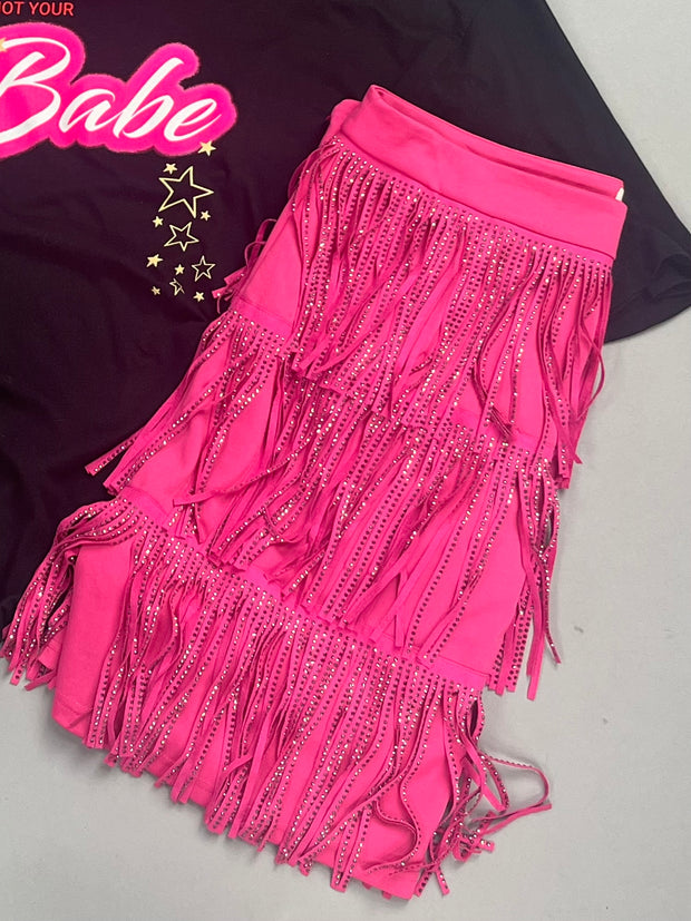 BT-C  (My Shining Star) Skirt with Diamond Fringe