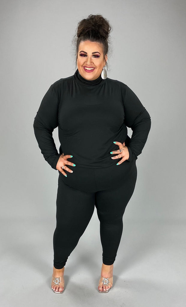 BT-99 {Embrace Change} Black Cotton Full Length Leggings PLUS SIZE 1X 2X 3X