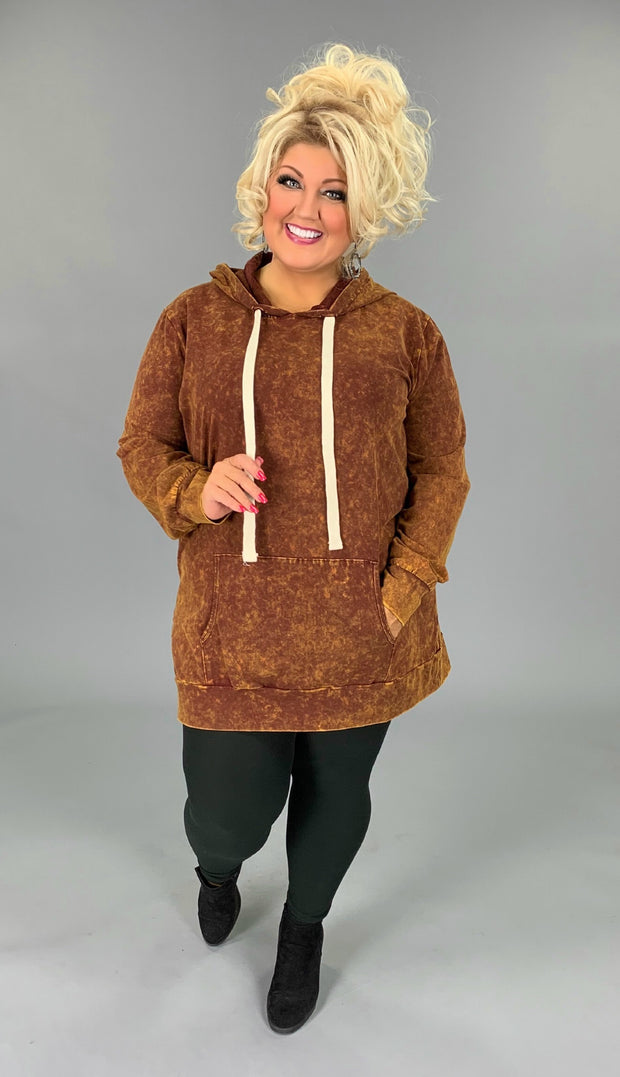 HD-M {Bonfire Nights} Desert Mustard  Mineral Wash Hoodie